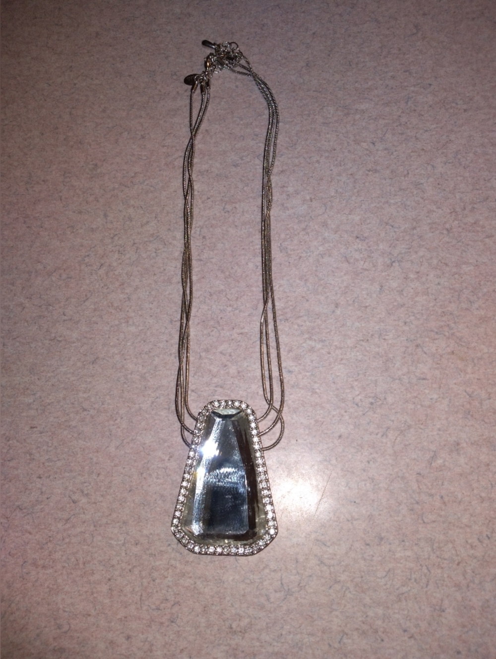 Lia Sophia Rhinestone Pendant Necklace